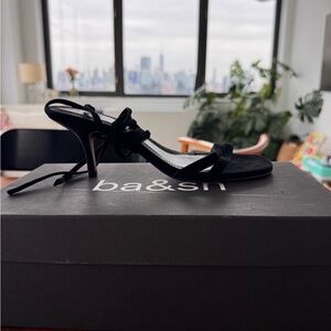 BA&SH Cepita Sandals Black Sz 37 NWT